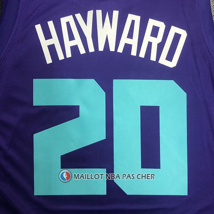 Maillot Charlotte Hornets Gordon Hayward NO 20 Statement 2020-21 Volet